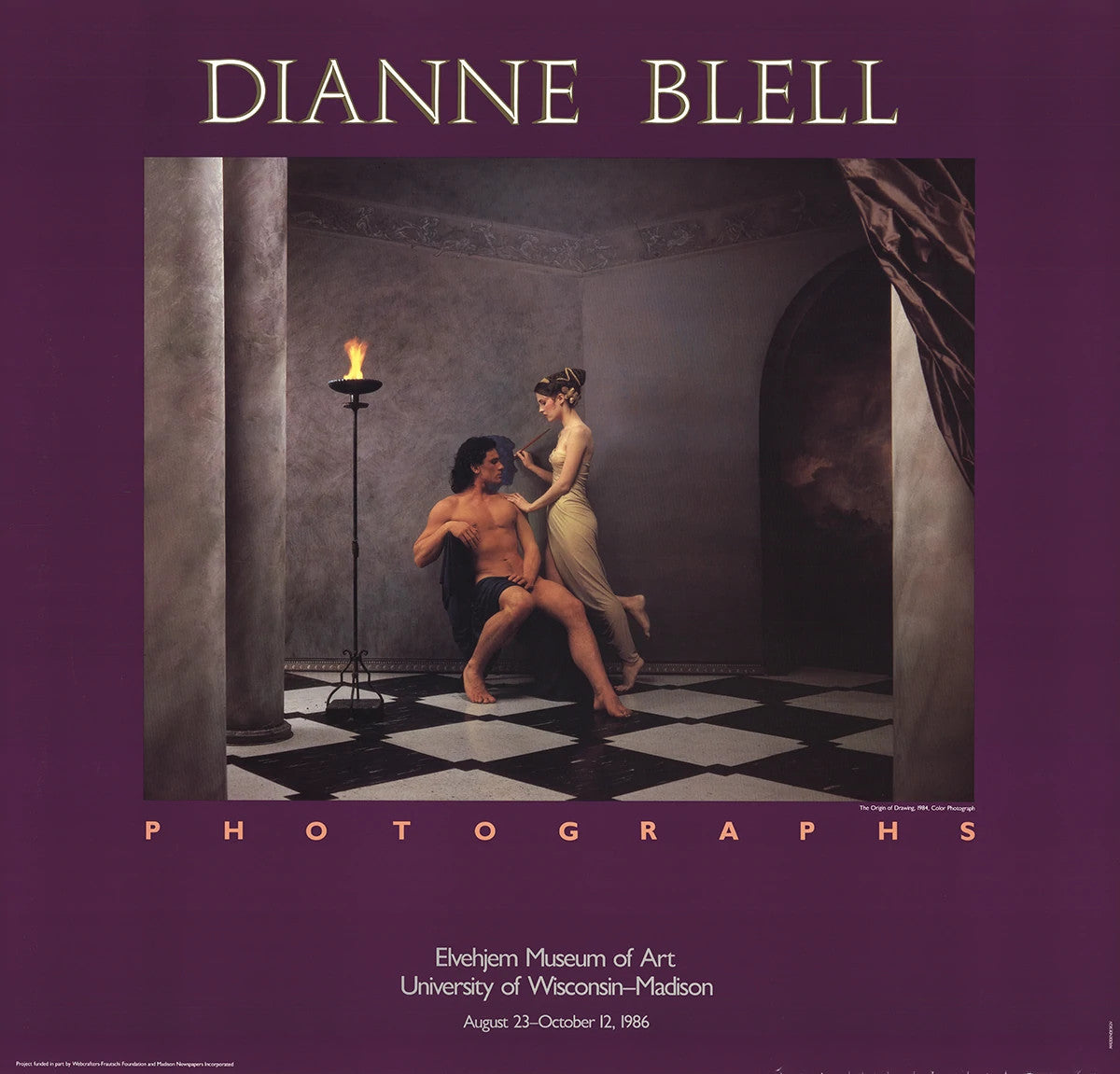 Dianne Blell Photographs " Poster Photography Purple, Brown Nude, C