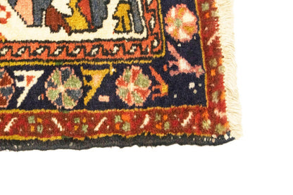 One-Of-A-Kind Vintage Floral Oriental Rug 3X5 Ft