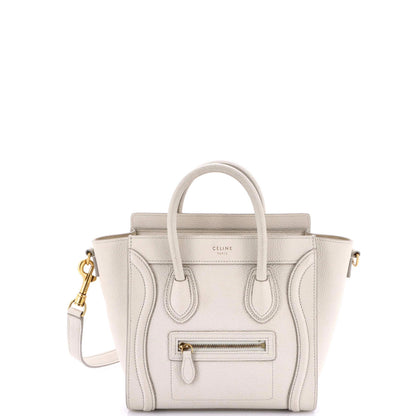 Celine Luggage Bag Grainy Leather Nano
