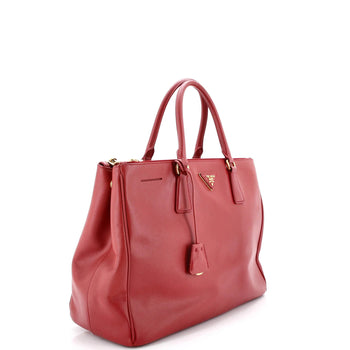 Prada Double Zip Lux Tote Saffiano Leather Large