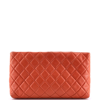 Chanel Square Timeless Clutch Quilted Lambskin