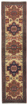Vintage Tribal Geometric Runner Rug Wool Oriental