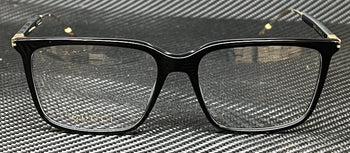 Gucci Gg1273O 001 Black Gold Men'S Medium 56 Mm