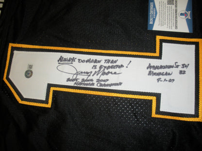 Jerry Moore Appalachian St. Beckett/Coa Signed