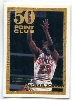 Michael Jordan 1993 Topps Gold 50 Point Club #64 Card