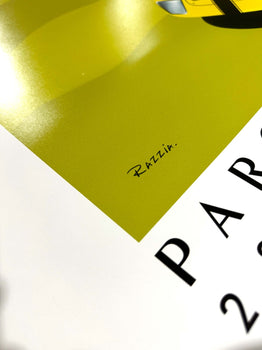 Louis Vuitton Parc Bagatelle Ford Gt Poster 2002 Razzia Hand Signed Original