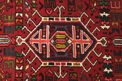 4'6X10 Ft Handmade Tribal Runner Rug Reindeer