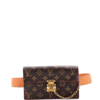 Louis Vuitton S Lock Belt Pouch Monogram Canvas