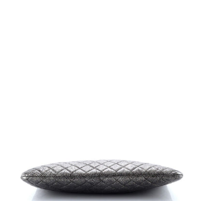 Chanel Boy O Case Clutch Quilted Calfskin Large