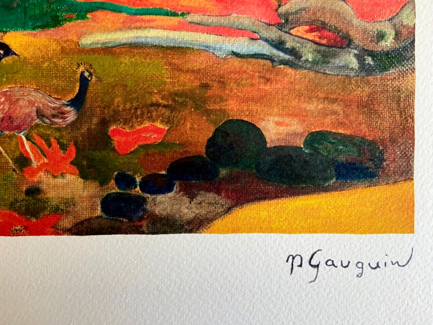 Paul Gauguin Lithograph Coa Original Hand-Numbered Signed Czanne Signac