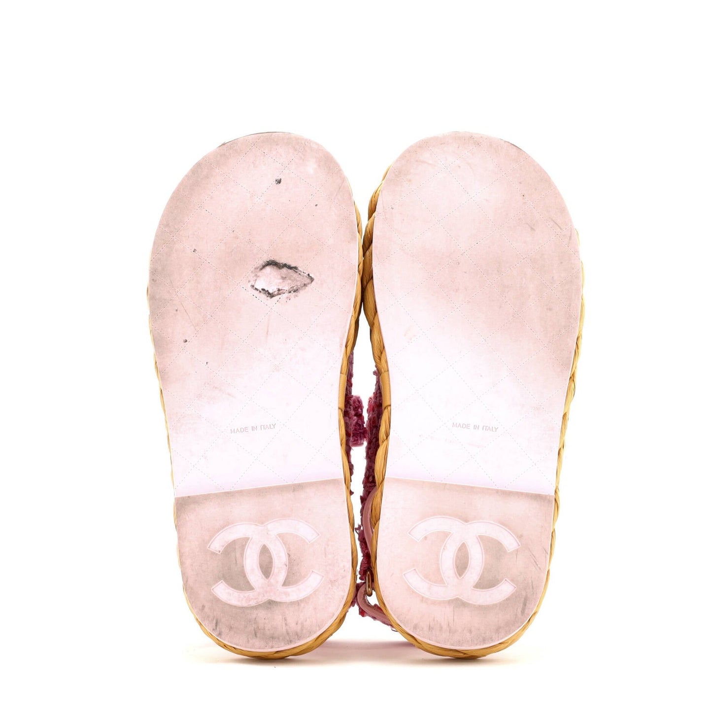 Chanel Women'S Espadrille Dad Sandals Tweed