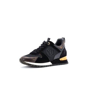 Louis Vuitton Women'S Run Away Sneakers Mesh With Monogram Canvas And Suede