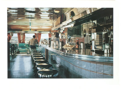 Ralph Goings Ralph'S Diner (No Text) " Poster Realism Blue Mu