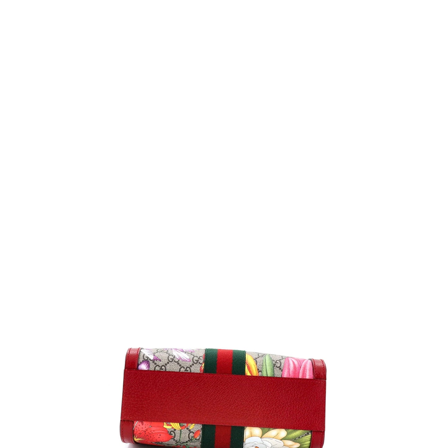 Gucci Ophidia Top Handle Tote Flora Gg Coated Canvas Small