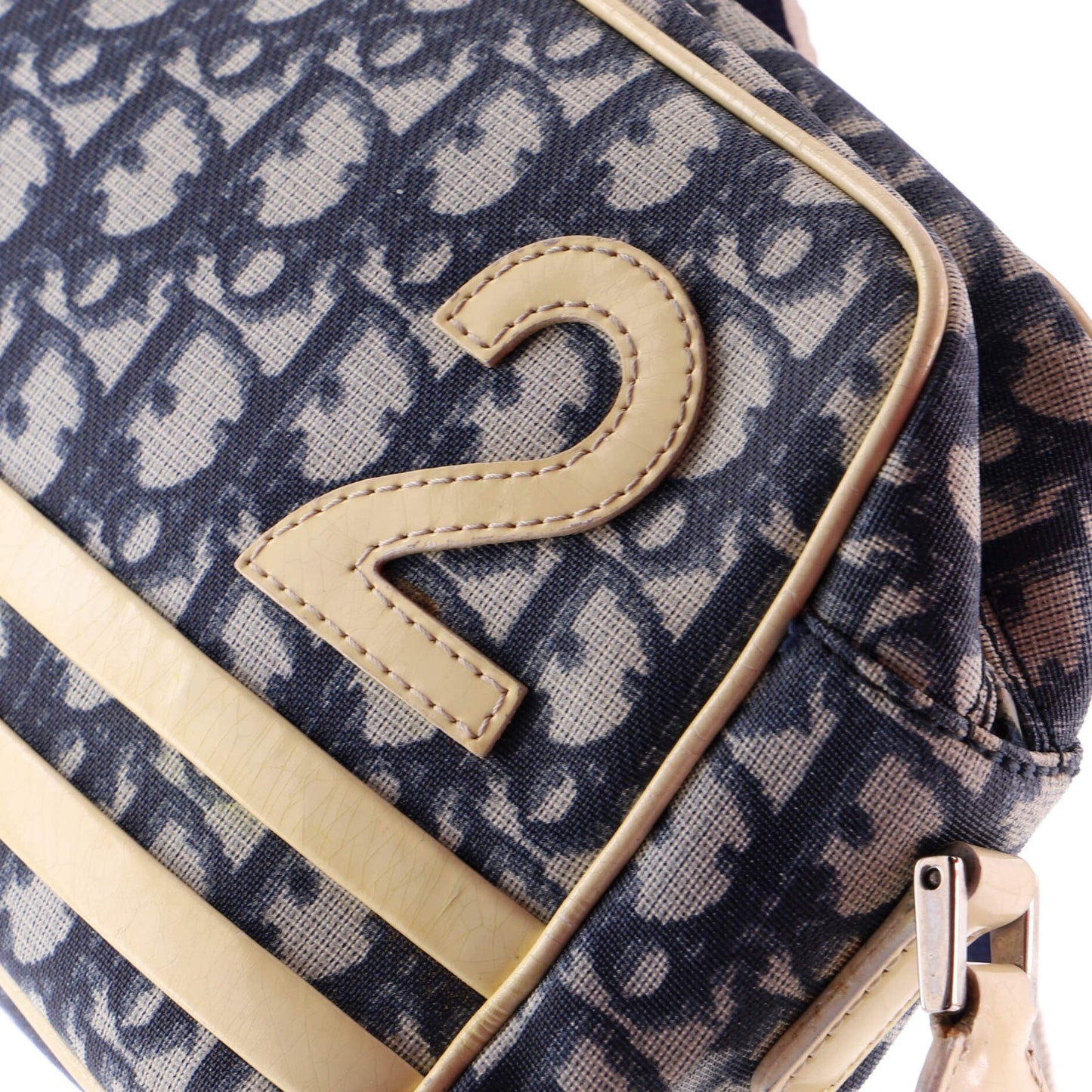 Christian Dior Vintage Crossbody Bag Diorissimo Canvas Medium