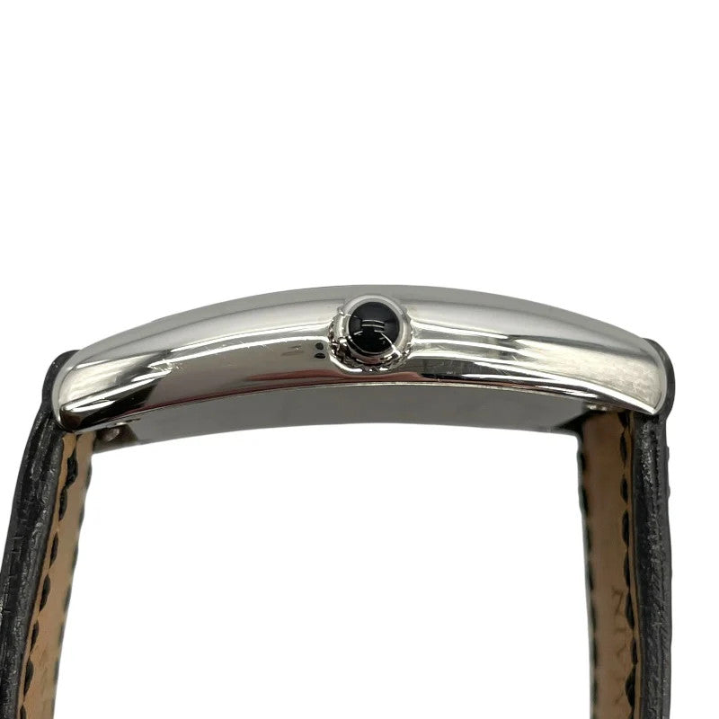 Franck Muller Tonneau Curvex 1752Bqz Silver Ss/Leather Strap Quartz