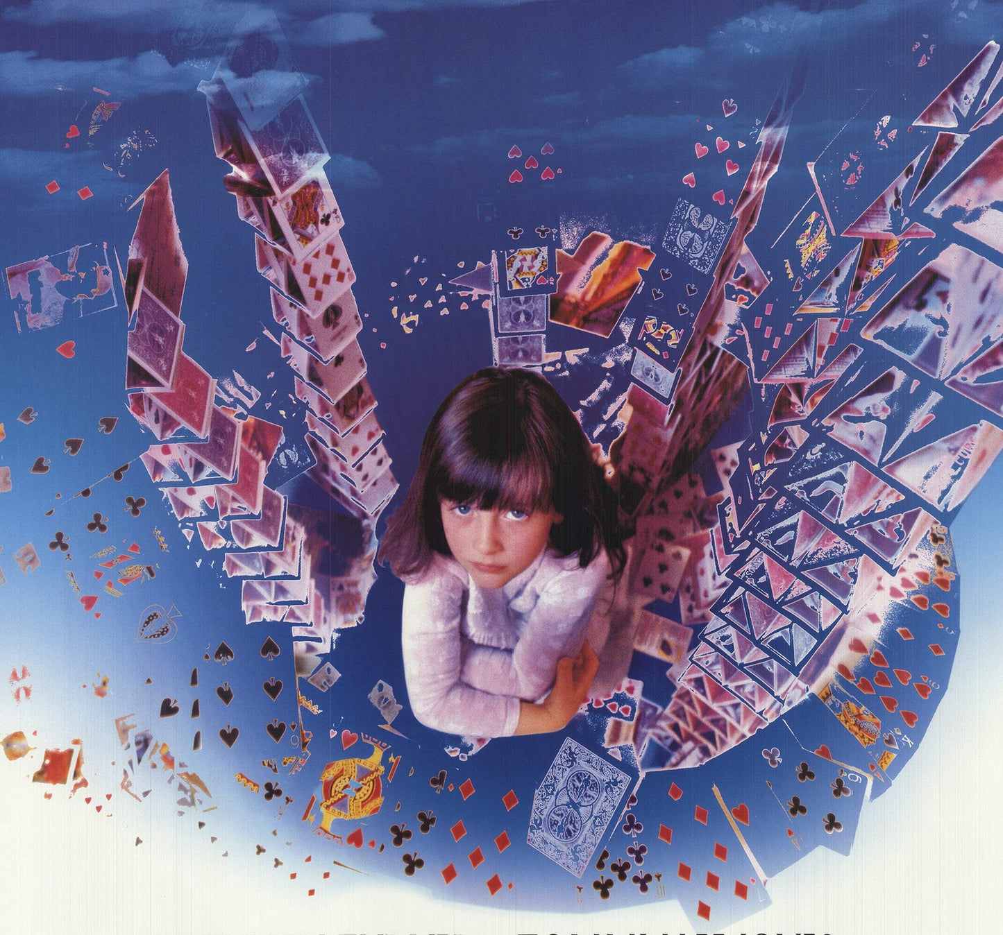 1993 ARTIST UNKNOWN House of Cards 41" x 27" Offset Lithograph