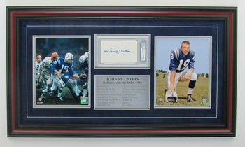 Johnny Unitas Colts Hof Signed 3X5 Index Photo