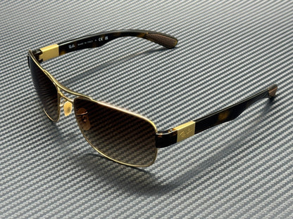 RAY BAN RB3522 001 13 Arista Gold Brown Gradient Men's 61 mm Sunglasses