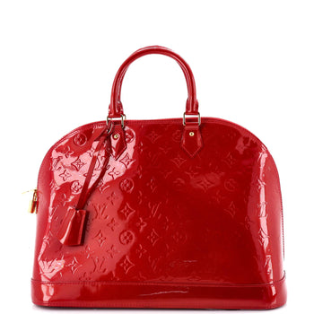 Louis Vuitton Alma Handbag Monogram Vernis Gm