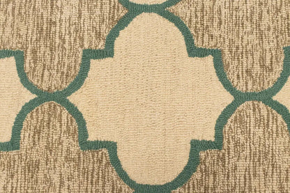 Multicolored Trellis Design 5X8 Hand-Tufted