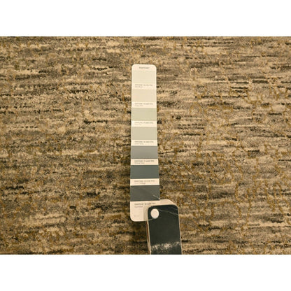 8'10"X11'10" Brown Plain Design Undyed Natural Wool Hand Knotted Rug