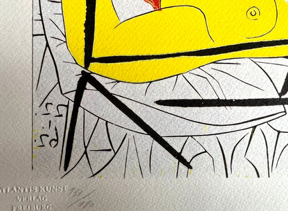 Pablo Picasso Lithograph Coa Signed Numbered By Hand