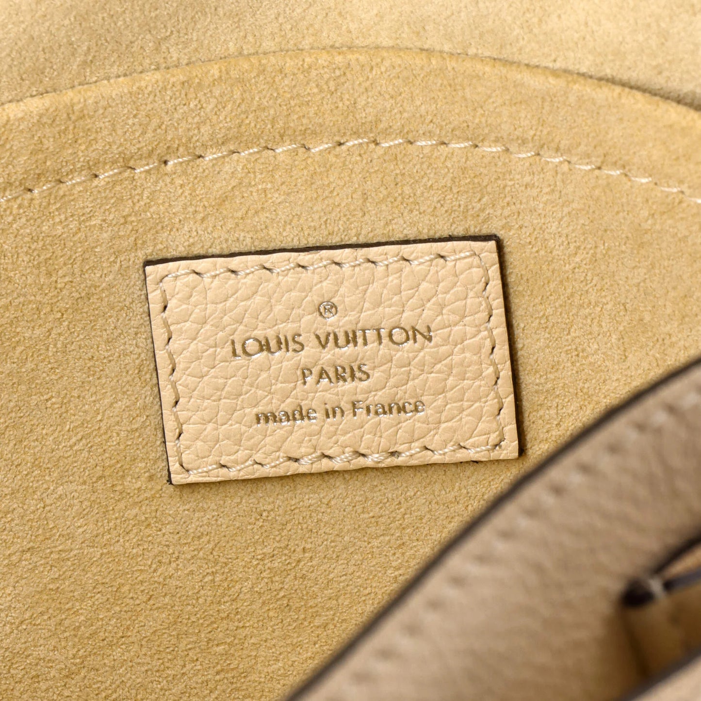 Louis Vuitton Mylockme Handbag Flower Embellished Leather Bb