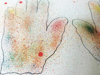 Jim Dine - Colorful Hands 1971 Original
