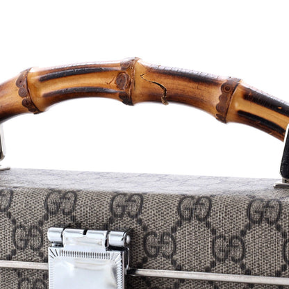 Gucci Bamboo Globe-Trotter Vanity Case Gg Coated Canvas