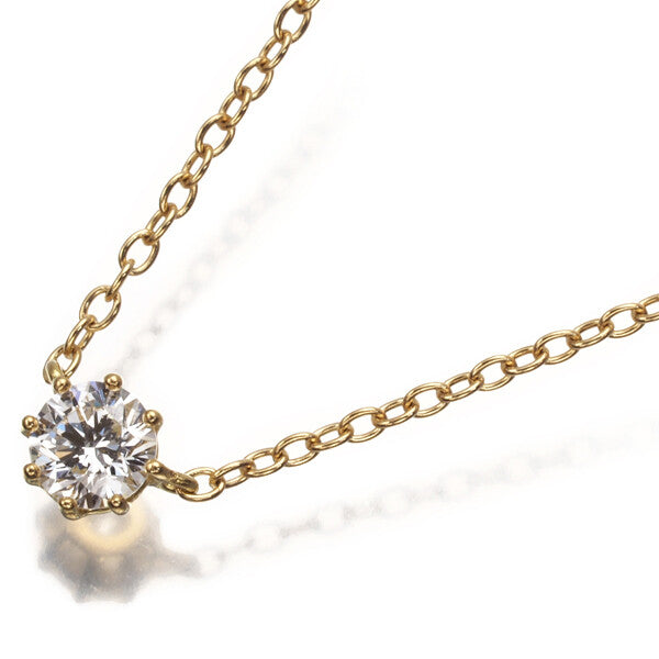 Ahkah Necklace Saltier Round Diamond 0.15Ct 18K
