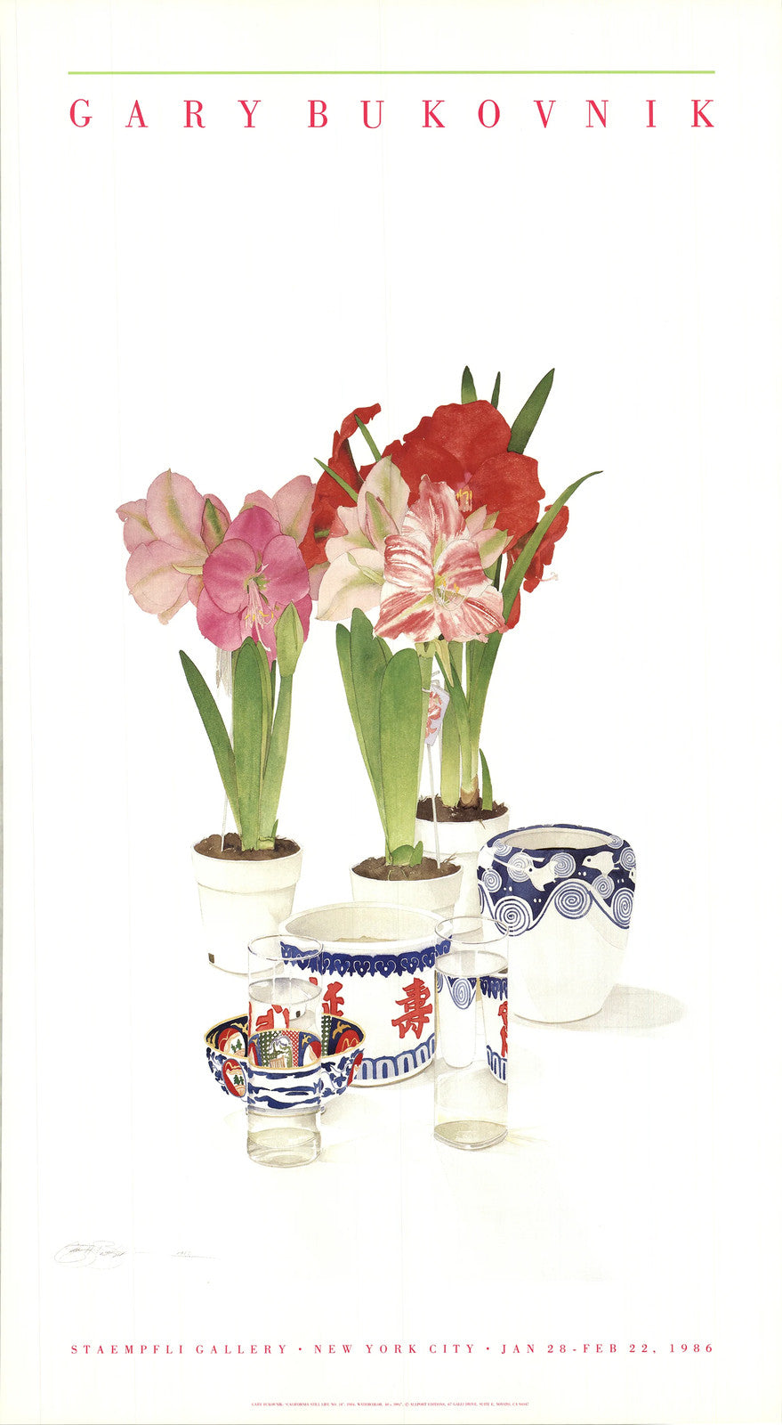 Gary Bukovnik California Still Life No. 14 " Offset Lithograph Cont