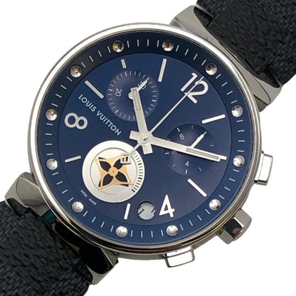 Louis Vuitton Tambour Moon Star Chronograph Qa034 Navy
