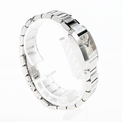 Cartier Tank Francaise Sm Wsta0065 Silver Ladies Used Watch #61523