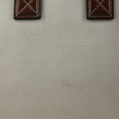Burberry Freya Shopping Tote Canvas With Leather Mini