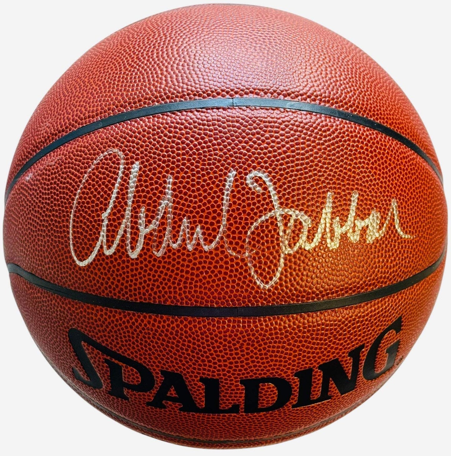 Kareem Abdul Jabbar Signed Spalding Indoor / Outdoor Basketball (Online Authenti
