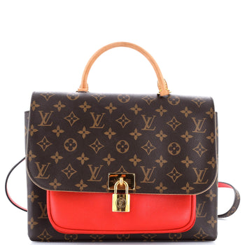 Louis Vuitton Marignan Handbag Monogram Canvas With Leather