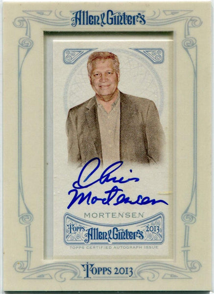 Chris Mortensen 2013 Topps Allen & Ginter Autographed Card #Aga-Cm