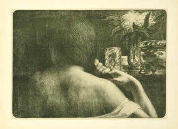 Chevelures By Flandrin Estampe Moderne 1897 Original Vintage French Poster