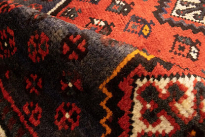 Rare Vintage Handmade Wool Oriental Rug Tribal