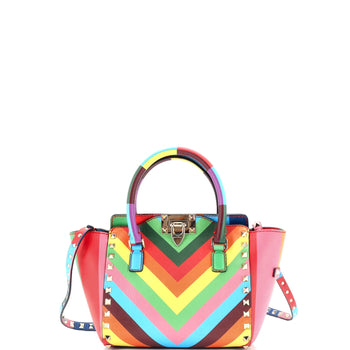 Valentino Garavani 1973 Rockstud Tote Rigid Leather Mini