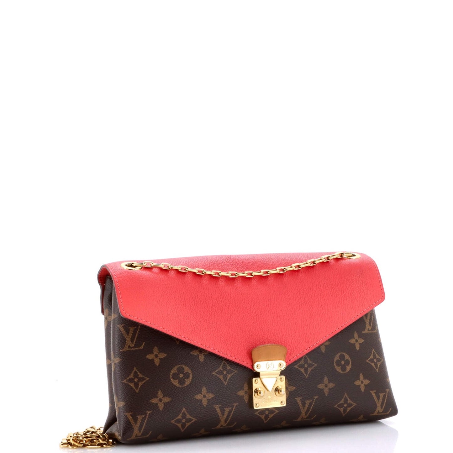 Louis Vuitton Pallas Chain Shoulder Bag Monogram Canvas And Calfskin