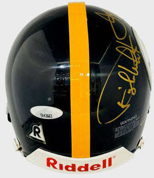 Joe Greene Lc Greenwood Dwight White Ernie Holmes Signed Steelers Mini Helmet (T