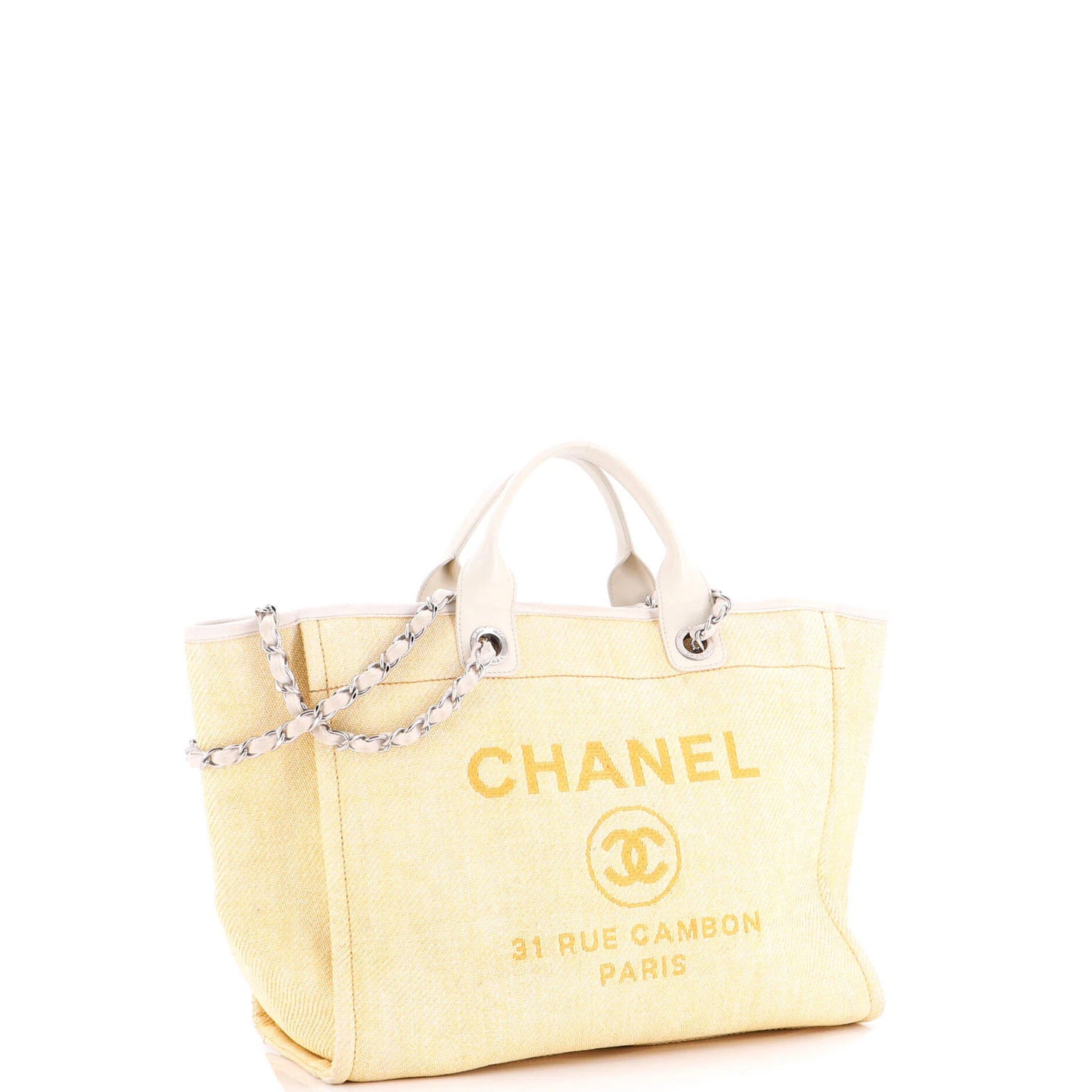 Chanel Deauville Tote Raffia Medium