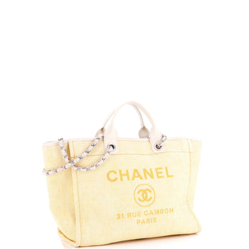 Chanel Deauville Tote Raffia Medium