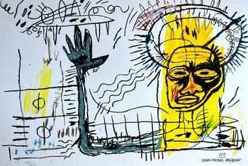 Jean M Basquiat Lithograph 
