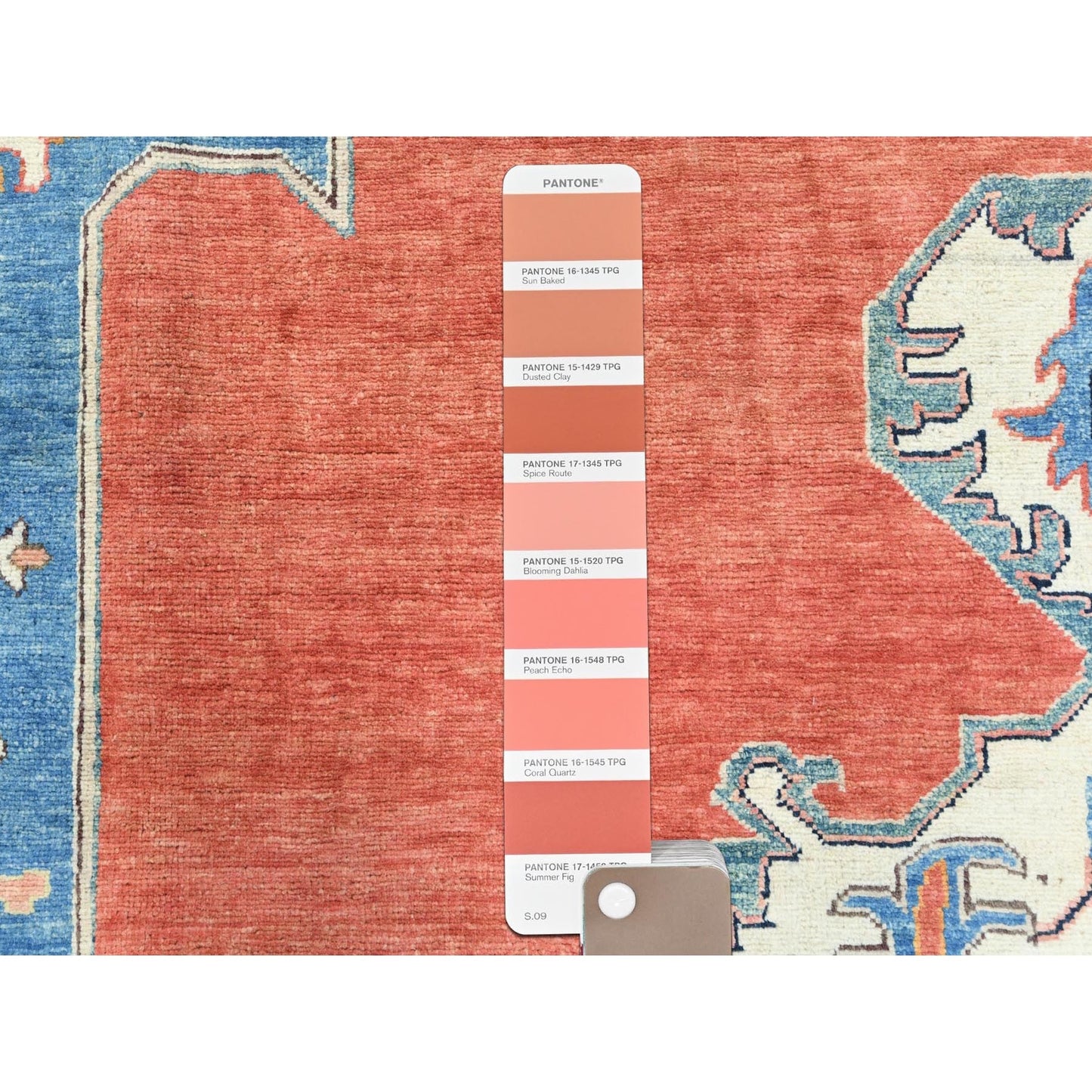 12'X14'7" Imperial Red Afghan Peshawar Heris Wool Hand Knotted Rug