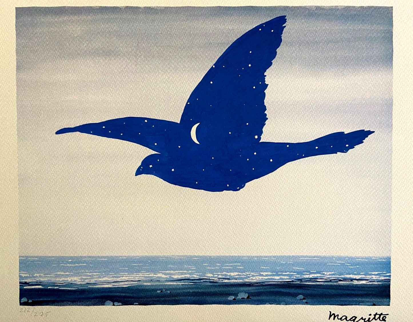 Ren Magritte Lithograph Coa Signed Numbered By Hand