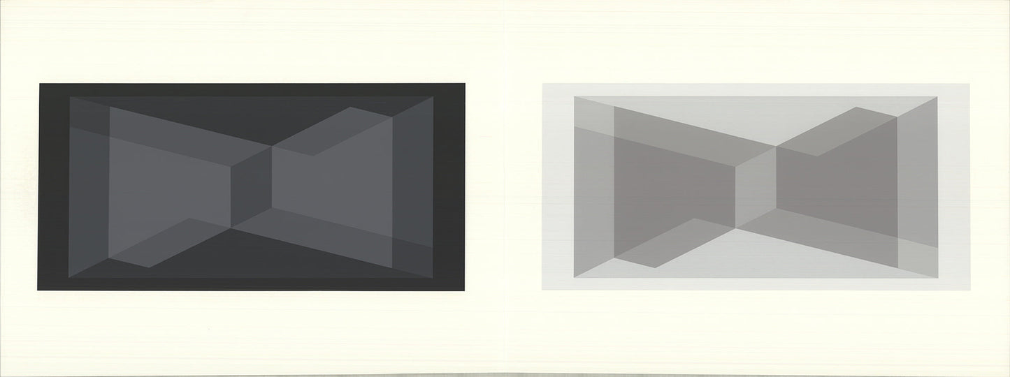 Josef Albers Formulation: Articulation Ix " Serigraph Abstract Blac