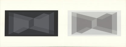 Josef Albers Formulation: Articulation Ix " Serigraph Abstract Blac
